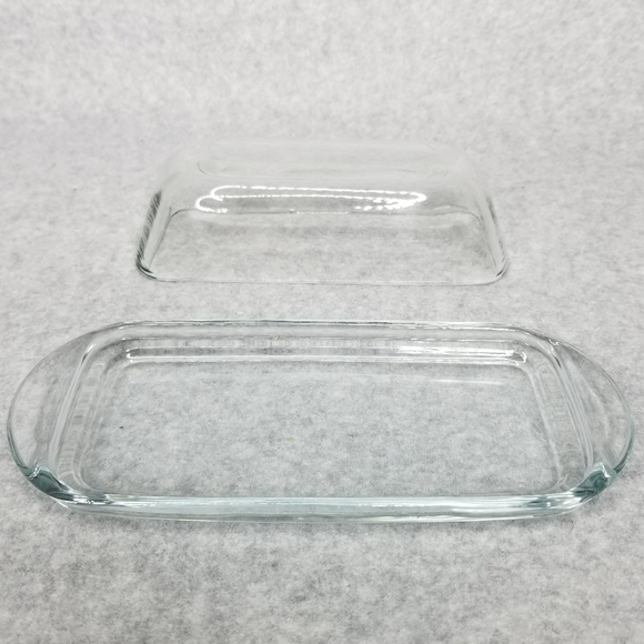 Anchor Hocking Clear Glass Butter Dish 1/4lb Covered Butter Keeper - Picture 6 of 9